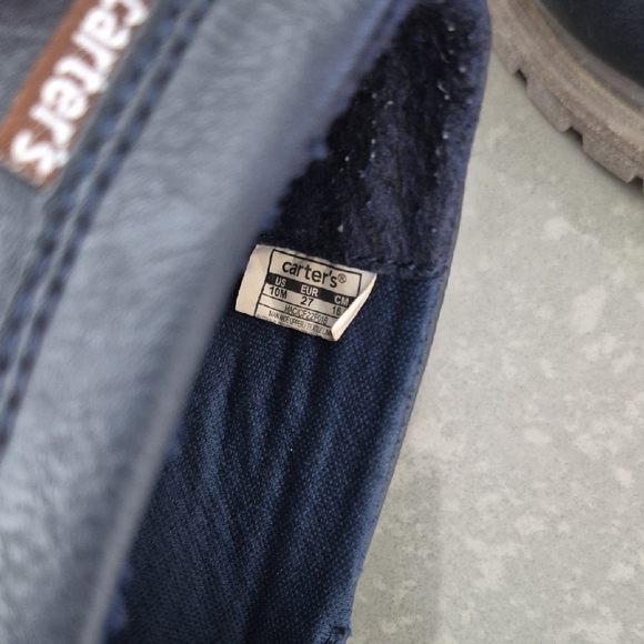 Carter's Dark Blue Kids Moccasins - Picture 2 of 6